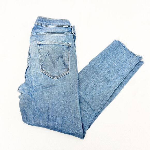 Mother The Mid Rise Dazzler Ankle Fray Rididng The Cliffside Size 31 - Picture 8 of 8